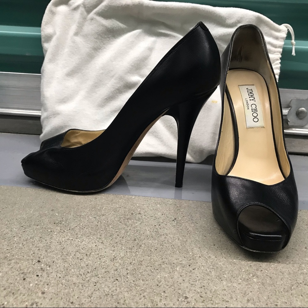 Classic Peeptoe Jimmy Choo Pumps